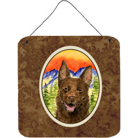 "Caroline's Treasures SS8422DS66 Australian Kelpie Aluminum Metal Wall or Door Hanging Prints, 6 x 6"", Multicolor"