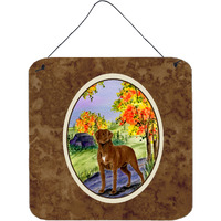 "Caroline's Treasures SS8427DS66 Chesapeake Bay Retriever Aluminum Metal Wall or Door Hanging Prints, 6 x 6"", Multicolor"