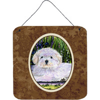 "Caroline's Treasures SS8430DS66 Cotton De Tulear Aluminum Metal Wall or Door Hanging Prints, 6 x 6"", Multicolor"
