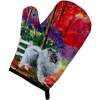 "Caroline's Treasures SS8432OVMT Keeshond Oven Mitt, 12"" by 8.5"", Multicolor"