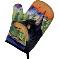 "Caroline's Treasures SS8433OVMT Manchester Terrier Oven Mitt, 12"" by 8.5"", Multicolor"