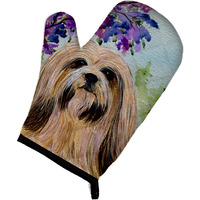 "Caroline's Treasures SS8436OVMT Lhasa Apso Oven Mitt, 12"" by 8.5"", Multicolor"