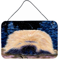 "Caroline's Treasures Starry Night Pekingese Indoor Aluminum Metal Wall or Door Hanging Prints, 8 x 12"", Multicolor"