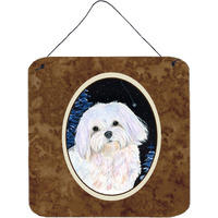 Caroline's Treasures SS8460DS66 Starry Night Maltese Aluminium Metal Wall or Door Hanging Prints