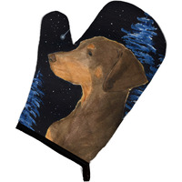 "Caroline's Treasures SS8462OVMT Starry Night Doberman Oven Mitt, 12"" by 8.5"", Multicolor"