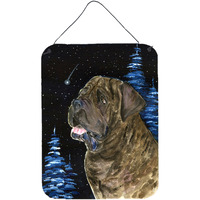 "Caroline's Treasures SS8463DS1216 Starry Night Mastiff Aluminium Metal Wall or Door Hanging Prints, 16"" x 12"", Multicolor"