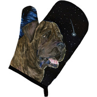"Caroline's Treasures SS8463OVMT Starry Night Mastiff Oven Mitt, 12"" by 8.5"", Multicolor"