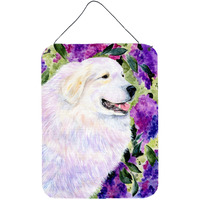 "Caroline's Treasures SS8474DS1216 Great Pyrenees Aluminium Metal Wall or Door Hanging Prints, 16"" x 12"", Multicolor"