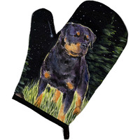 "Caroline's Treasures SS8475OVMT Starry Night Rottweiler Oven Mitt, 12"" by 8.5"", Multicolor"