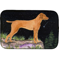 "Caroline's Treasures Starry Night Vizsla Dish Drying Mat, 14 x 21, Multicolor"
