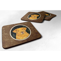 "Caroline's Treasures SS8487FC Starry Night Chesapeake Bay Retriever Foam Coasters Set of 4 (Set of 4), 3.5"" H x 3.5"" W, Multicolor"