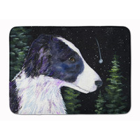 "Caroline's Treasures Starry Night Border Collie Floor Mat, 19"" x 27"", Multicolor"