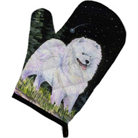 "Caroline's Treasures SS8498OVMT Starry Night Samoyed Oven Mitt, 12"" by 8.5"", Multicolor"