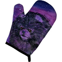 "Caroline's Treasures SS8501OVMT Starry Night Pomeranian Oven Mitt, 12"" by 8.5"", Multicolor"