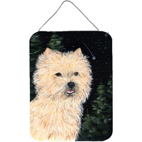 "Caroline's Treasures SS8502DS1216 Starry Night Cairn Terrier Aluminium Metal Wall or Door Hanging Prints, 16"" x 12"", Multicolor"