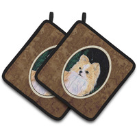 "Caroline's Treasures Starry Night Chihuahua Pair of Pot Holders SS8508PTHD, 7.5HX7.5W, Multicolor"