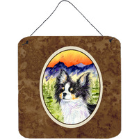 "Caroline's Treasures SS8517DS66 Chihuahua Aluminum Metal Wall or Door Hanging Prints, 6 x 6"", Multicolor"