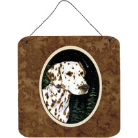 "Caroline's Treasures SS8518DS66 Starry Night Dalmatian Aluminum Metal Wall or Door Hanging Prints, 6 x 6"", Multicolor"