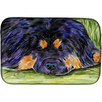"Caroline's Treasures Tibetan Mastiff Dish Drying Mat, 14"" x 21"", Multicolor"