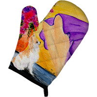 "Caroline's Treasures SS8521OVMT Lady with Her Chihuahua Oven Mitt, 12"" by 8.5"", Multicolor"