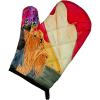 "Caroline's Treasures SS8522OVMT Lady with Her Yorkie Oven Mitt, 12"" by 8.5"", Multicolor"