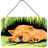 "Caroline's Treasures SS8526DS812 Chow Chow Indoor Aluminum Metal Wall or Door Hanging Prints, 8 x 12"", Multicolor"