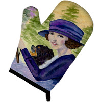"Caroline's Treasures SS8538OVMT Lady Driving with Her Pomeranian Oven Mitt, 12"" by 8.5"", Multicolor"