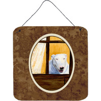 "Caroline's Treasures SS8542DS66 Bull Terrier Aluminum Metal Wall or Door Hanging Prints, 6 x 6"", Multicolor"