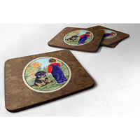 "Caroline's Treasures SS8548FC Tibetan Mastiff Foam Coasters (Set of 4), 3.5"" H x 3.5"" W, Multicolor"