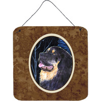 "Caroline's Treasures SS8552DS66 Starry Night Tibetan Mastiff Aluminum Metal Wall or Door Hanging Prints, 6 x 6"", Multicolor"