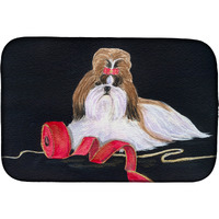 "Caroline's Treasures Shih Tzu Dish Drying Mat, 14"" x 21"", Multicolor"
