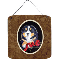 "Caroline's Treasures SS8569DS66 Bernese Mountain Dog Aluminum Metal Wall or Door Hanging Prints, 6 x 6"", Multicolor"