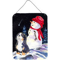 "Caroline's Treasures SS8575DS1216 Bernese Mountain Dog Aluminium Metal Wall or Door Hanging Prints, 16"" x 12"", Multicolor"
