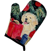 "Caroline's Treasures SS8578OVMT Golden Retriever Oven Mitt, 12"" by 8.5"", Multicolor"