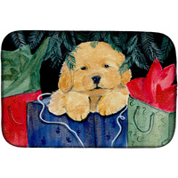 "Caroline's Treasures Golden Retriever Dish Drying Mat, 14"" x 21"", Multicolor"