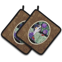 "Caroline's Treasures Bernese Mountain Dog Pair of Pot Holders SS8582PTHD, 7.5HX7.5W, Multicolor"