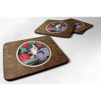"Caroline's Treasures SS8583FC Bernese Mountain Dog Foam Coasters (Set of 4), 3.5"" H x 3.5"" W, Multicolor"