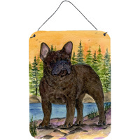 "Caroline's Treasures SS8597DS1216 French Bulldog Aluminium Metal Wall or Door Hanging Prints, 16"" x 12"", Multicolor"