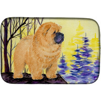 "Caroline's Treasures Chow Dish Drying Mat, 14"" x 21"", Multicolor"