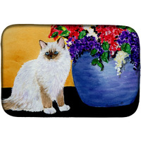 "Caroline's Treasures Cat - Ragdoll Dish Drying Mat, 14"" x 21"", Multicolor"