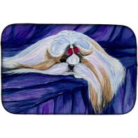 "Caroline's Treasures Shih Tzu Dish Drying Mat, 14 X 21, Multicolor"
