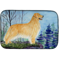"Caroline's Treasures Golden Retriever Dish Drying Mat, 14"" x 21"", Multicolor"