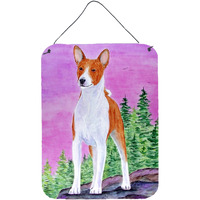 "Caroline's Treasures SS8611DS1216 Basenji Aluminium Metal Wall or Door Hanging Prints, 16"" x 12"", Multicolor"