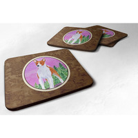 "Caroline's Treasures SS8611FC Basenji Foam Coasters (Set of 4), 3.5"" H x 3.5"" W, Multicolor"