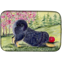 "Caroline's Treasures Tibetan Mastiff Dish Drying Mat, 14"" x 21"", Multicolor"