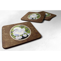 "Caroline's Treasures SS8620FC Poodle Foam Coasters (Set of 4), 3.5"" H x 3.5"" W, Multicolor"