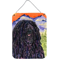 "Caroline's Treasures Puli Aluminium Metal Wall or Door Hanging Prints, 16"" x 12"", Multicolor"