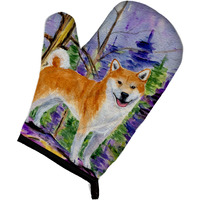 "Caroline's Treasures SS8629OVMT Shiba Inu Oven Mitt, 12"" by 8.5"", Multicolor"