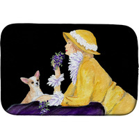 "Caroline's Treasures Chihuahua Dish Drying Mat, 14"" x 21"", Multicolor"