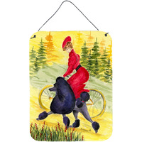 "Caroline's Treasures SS8635DS1216 Poodle Aluminium Metal Wall or Door Hanging Prints, 16"" x 12"", Multicolor"